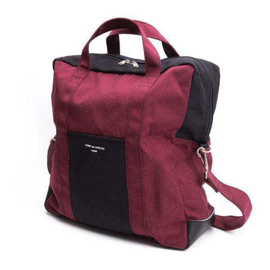 COMME des GARCONS HOMME 2-Way Shoulder Bag Bordeaux Black