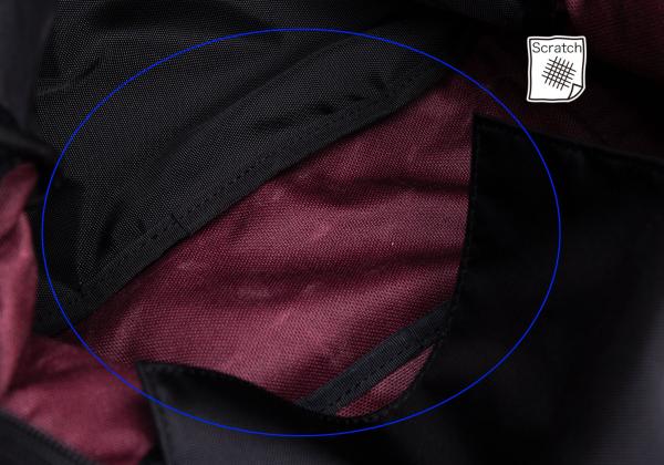 COMME des GARCONS HOMME 2-Way Shoulder Bag Bordeaux Black