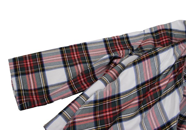 tricot COMME des GARCONS Tartan Check Blouse Red Size S