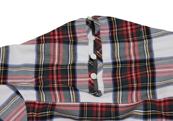 tricot COMME des GARCONS Tartan Check Blouse Red Size S