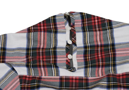 tricot COMME des GARCONS Tartan Check Blouse Red Size S