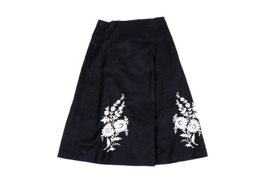 COMME des GARCONS Botanical Embroidery Skirt Black Size S