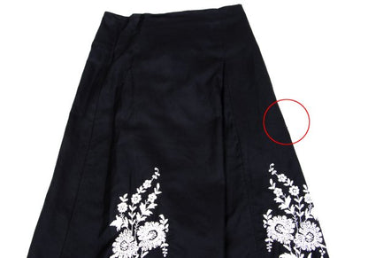 COMME des GARCONS Botanical Embroidery Skirt Black Size S