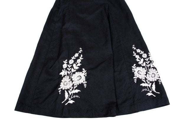COMME des GARCONS Botanical Embroidery Skirt Black Size S