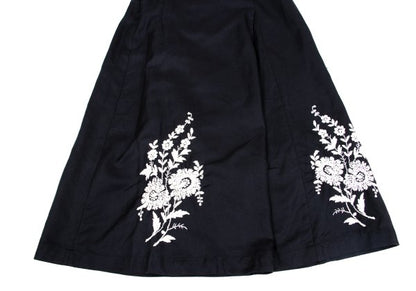 COMME des GARCONS Botanical Embroidery Skirt Black Size S