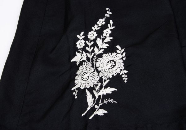 COMME des GARCONS Botanical Embroidery Skirt Black Size S