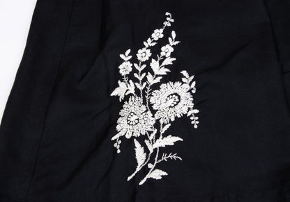 COMME des GARCONS Botanical Embroidery Skirt Black Size S