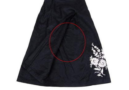 COMME des GARCONS Botanical Embroidery Skirt Black Size S