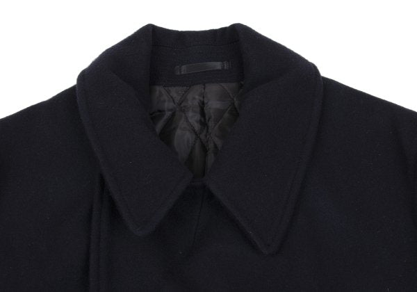 BEAMS Wool Blend Padded Pea Coat Navy Size M