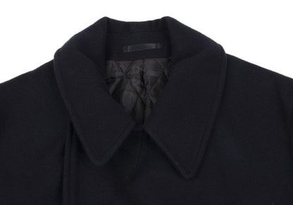 BEAMS Wool Blend Padded Pea Coat Navy Size M
