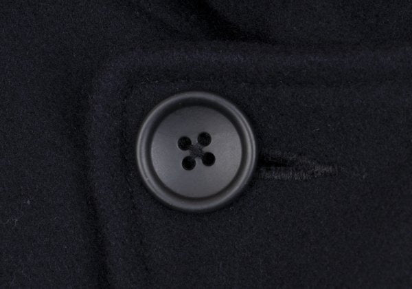 BEAMS Wool Blend Padded Pea Coat Navy Size M