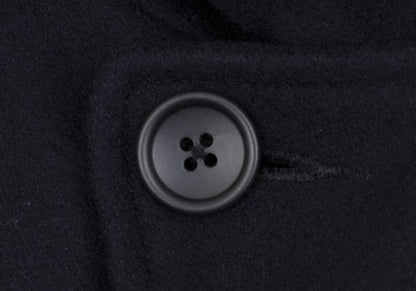 BEAMS Wool Blend Padded Pea Coat Navy Size M