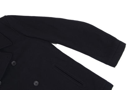 BEAMS Wool Blend Padded Pea Coat Navy Size M