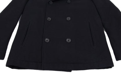 BEAMS Wool Blend Padded Pea Coat Navy Size M