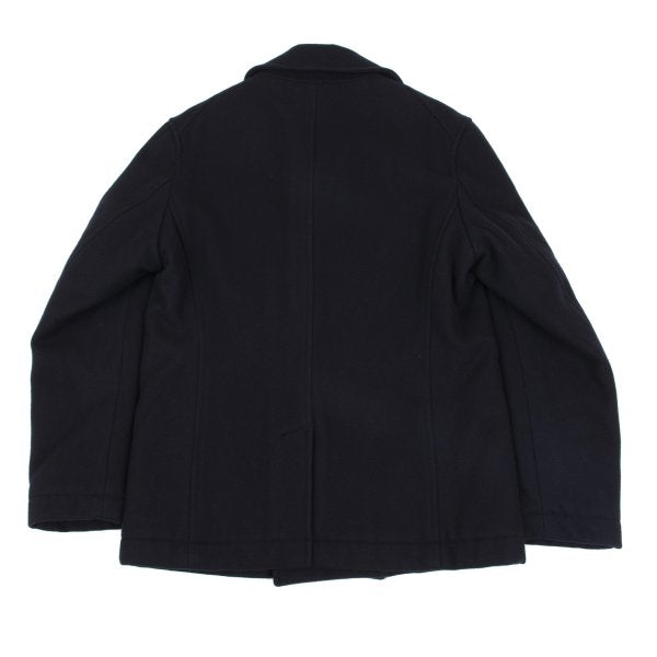 BEAMS Wool Blend Padded Pea Coat Navy Size M
