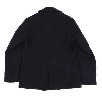 BEAMS Wool Blend Padded Pea Coat Navy Size M