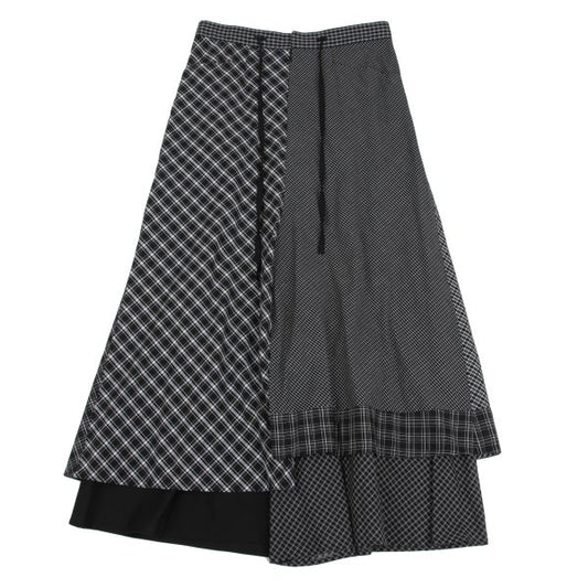 Yohji Yamamoto NOIR 19SS Crazy Check Pants B&W Size 1