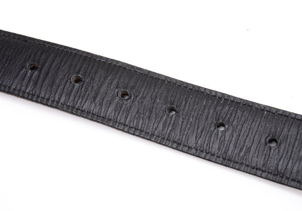 COMME des GARCONS HOMME Leather Trim Tartan Check Belt Red