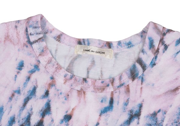COMME des GARCONS Hem Border T-Shirt Pink/Blue Size M