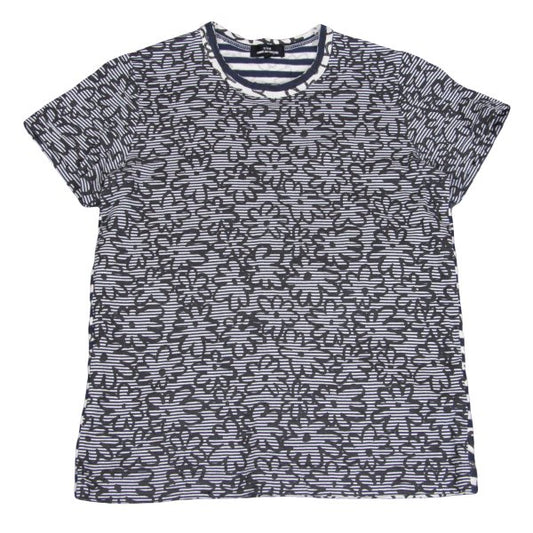 COMME des GARCONS Cotton Floral Print T-Shirt White Size M