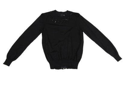 tricot COMME des GARCONS Beaded Open Back Knit Black Size S