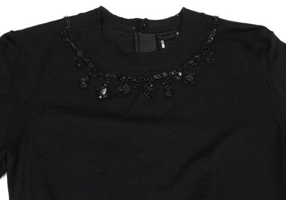 tricot COMME des GARCONS Beaded Open Back Knit Black Size S