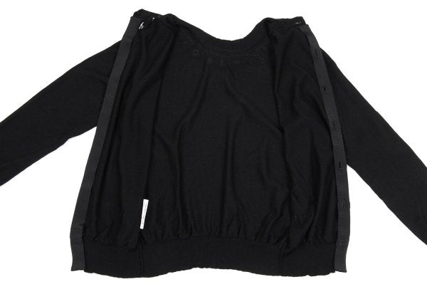 tricot COMME des GARCONS Beaded Open Back Knit Black Size S