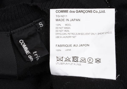 tricot COMME des GARCONS Beaded Open Back Knit Black Size S