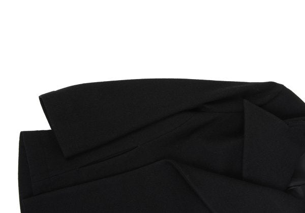 Yohji Yamamoto FEMME Wool Nylon Raw-Edge Jacket Black Size 1