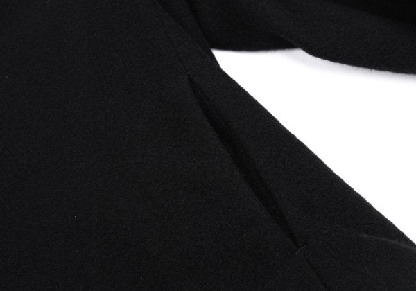 Yohji Yamamoto FEMME Wool Nylon Raw-Edge Jacket Black Size 1