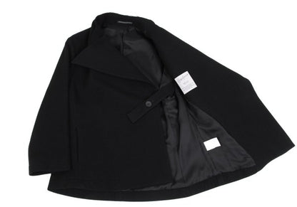 Yohji Yamamoto FEMME Wool Nylon Raw-Edge Jacket Black Size 1