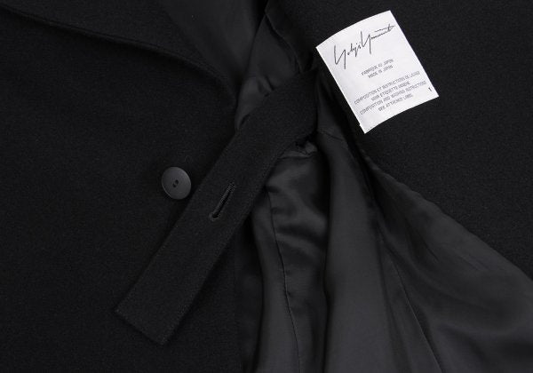 Yohji Yamamoto FEMME Wool Nylon Raw-Edge Jacket Black Size 1