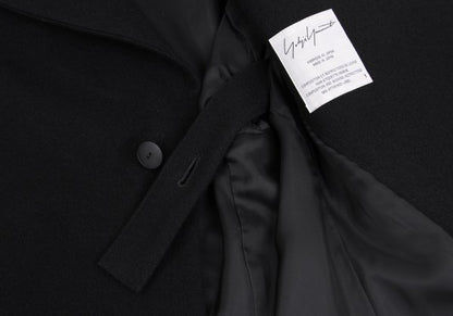 Yohji Yamamoto FEMME Wool Nylon Raw-Edge Jacket Black Size 1