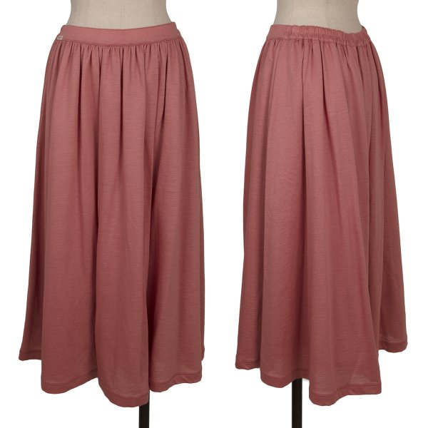 Mademoiselle NON NON Ramie Waist Gather Skirt Pink Size M