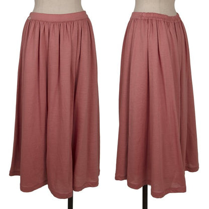Mademoiselle NON NON Ramie Waist Gather Skirt Pink Size M