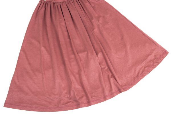 Mademoiselle NON NON Ramie Waist Gather Skirt Pink Size M