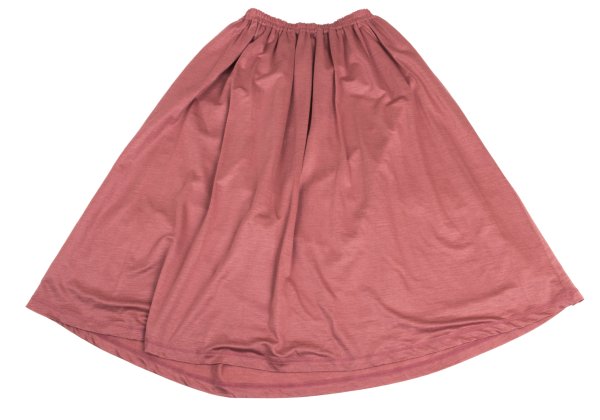 Mademoiselle NON NON Ramie Waist Gather Skirt Pink Size M