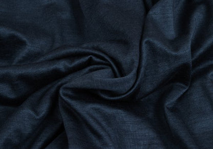 Mademoiselle NON NON Ramie Waist Gather Skirt Navy Size M