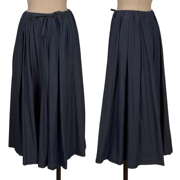 Mademoiselle NON NON Indigo Dyed Waist Tuck Skirt Size M