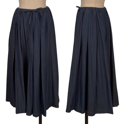 Mademoiselle NON NON Indigo Dyed Waist Tuck Skirt Size M