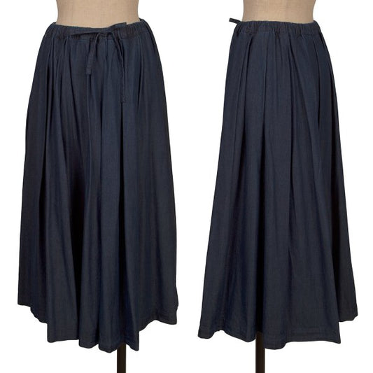 Mademoiselle NON NON Indigo Dyed Waist Tuck Skirt Size M