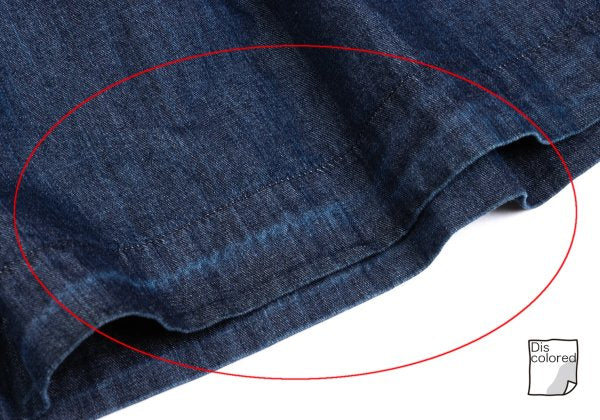 Mademoiselle NON NON Indigo Dyed Waist Tuck Skirt Size M
