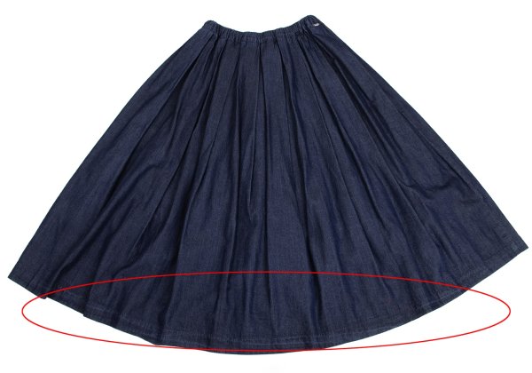 Mademoiselle NON NON Indigo Dyed Waist Tuck Skirt Size M