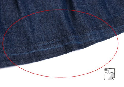 Mademoiselle NON NON Indigo Dyed Waist Tuck Skirt Size M