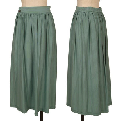 Mademoiselle NON NON Cotton Blend Stripe Skirt Mint Size M