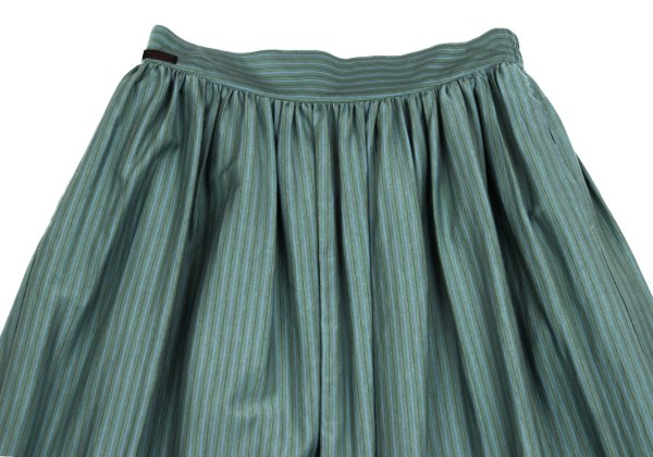Mademoiselle NON NON Cotton Blend Stripe Skirt Mint Size M