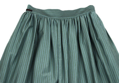 Mademoiselle NON NON Cotton Blend Stripe Skirt Mint Size M
