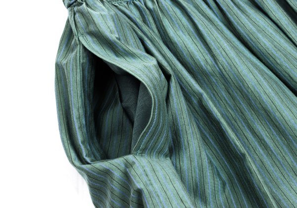 Mademoiselle NON NON Cotton Blend Stripe Skirt Mint Size M
