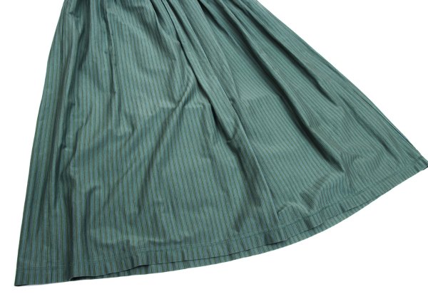 Mademoiselle NON NON Cotton Blend Stripe Skirt Mint Size M