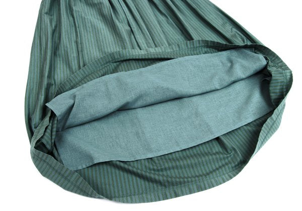 Mademoiselle NON NON Cotton Blend Stripe Skirt Mint Size M